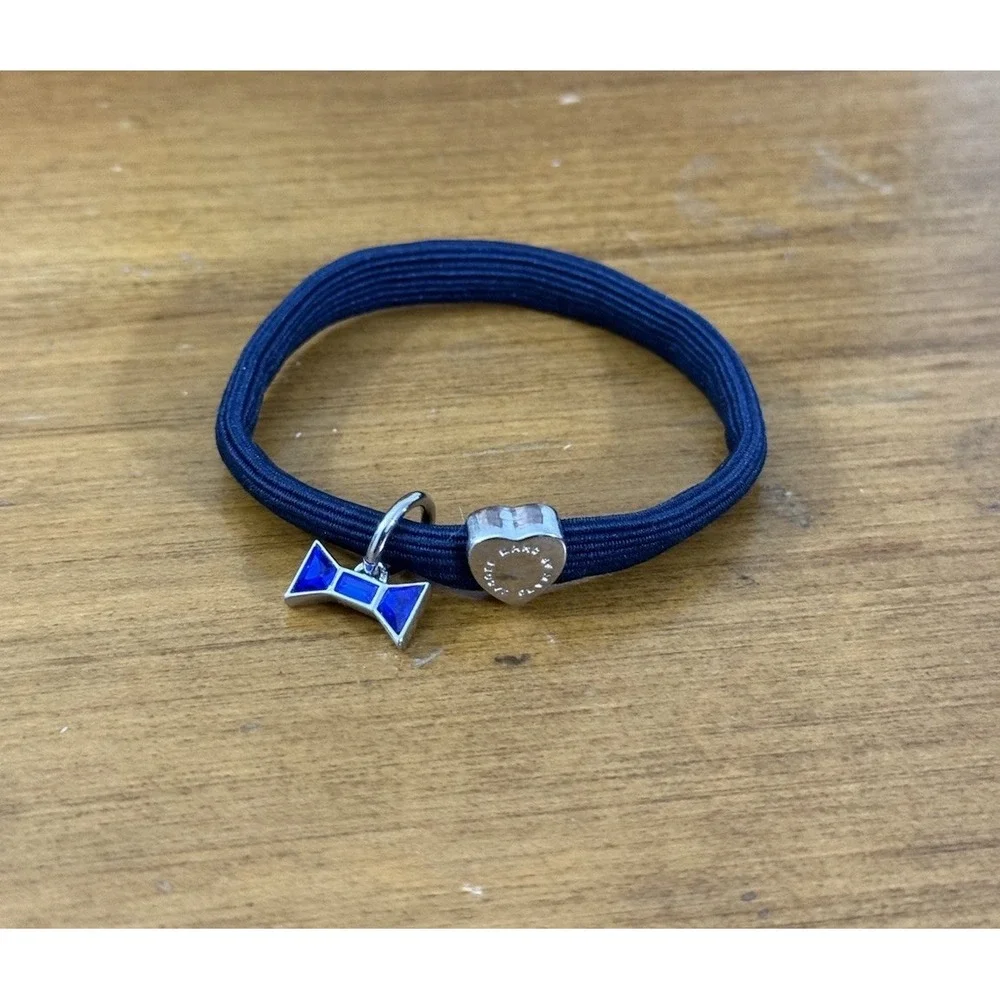 Marc‎ By Marc Jacobs Elastic Cord Bracelet Blue Friendship Bolt Stretch Knot